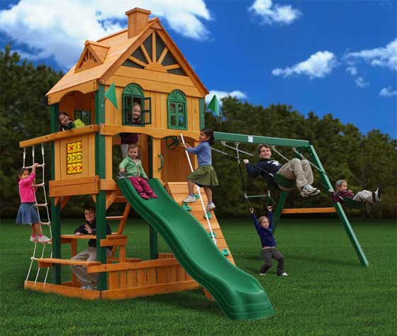 gorilla playset, outdoor playset for kids, backyard playset