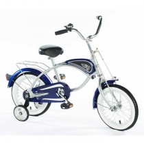 Morgan Cycle 14" Cruiser Bicycle with Training Wheels in Blue