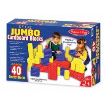 Melissa & Doug - Deluxe Jumbo Cardboard Blocks 40 Piece