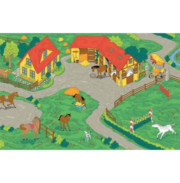 Horse Stable Learning Carpets for Kids Model LC 153 - LC153-Horse-Stable-360x365.jpg