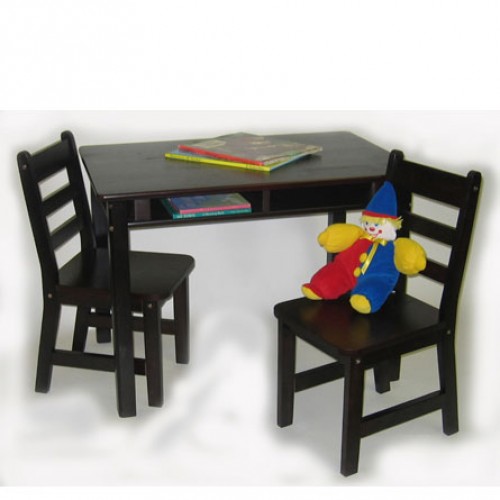 lipper childrens rectangular table and chair set