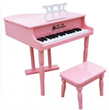 Schoenhut Classic Baby Grand Toy Piano 30 Key Pink - Schoenhut309GP-360x365.jpg