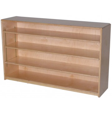 Mainstream Single Storage Unit with 3-Adjustable Shelves, 48''w x 15''d x 30''h,  (12''d version pictured) - sf1010s3adj12_stor12x30-3sh-360x365.jpg