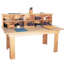 Mainstream School Age Writing Center with laminate top, 48''w x 28''d x 36''h, 26'' work top