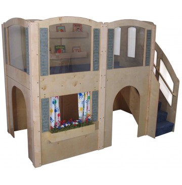 Strictly For Kids Mainstream Preschool Expedition 15 Wave Loft with Beige Carpeting & Steps on Right, 122''w x 65''d x 92''h overall, 52''h deck (Blue carpet shown) - sf5060p_exp15wavloft-bl-360x365.jpg