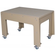 Deluxe Polyethylene Preschool Double Sensory Table. (School Age shown, cover not included)